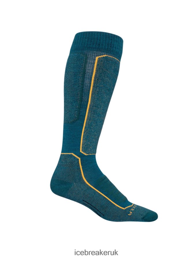 Icebreaker Men Merino Ski+ Medium Over the Calf Socks Z04NXR284 Accessories Green Glory/Loden - Image 4