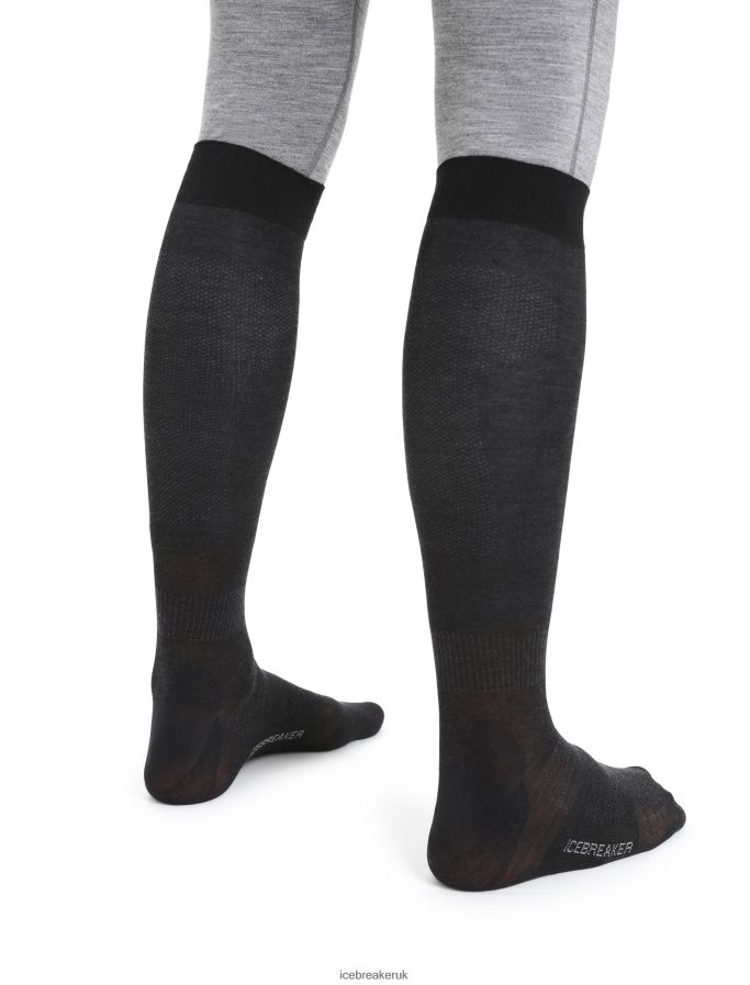 Icebreaker Men Merino Snow Liner Over the Calf Socks Z04NXR299 Accessories Black - Image 2