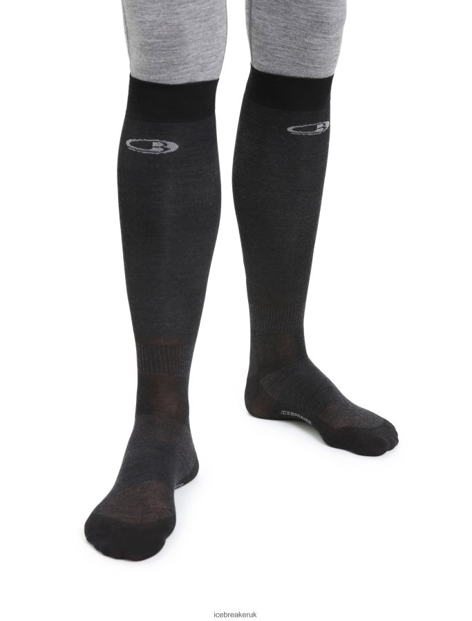Icebreaker Men Merino Snow Liner Over the Calf Socks Z04NXR299 Accessories Black - Image 1