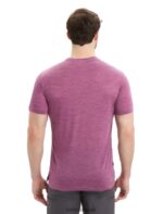Icebreaker Men Merino Sphere II Short Sleeve T-Shirt Trail Z04NXR43 Clothing Go Berry Heather - Image 2