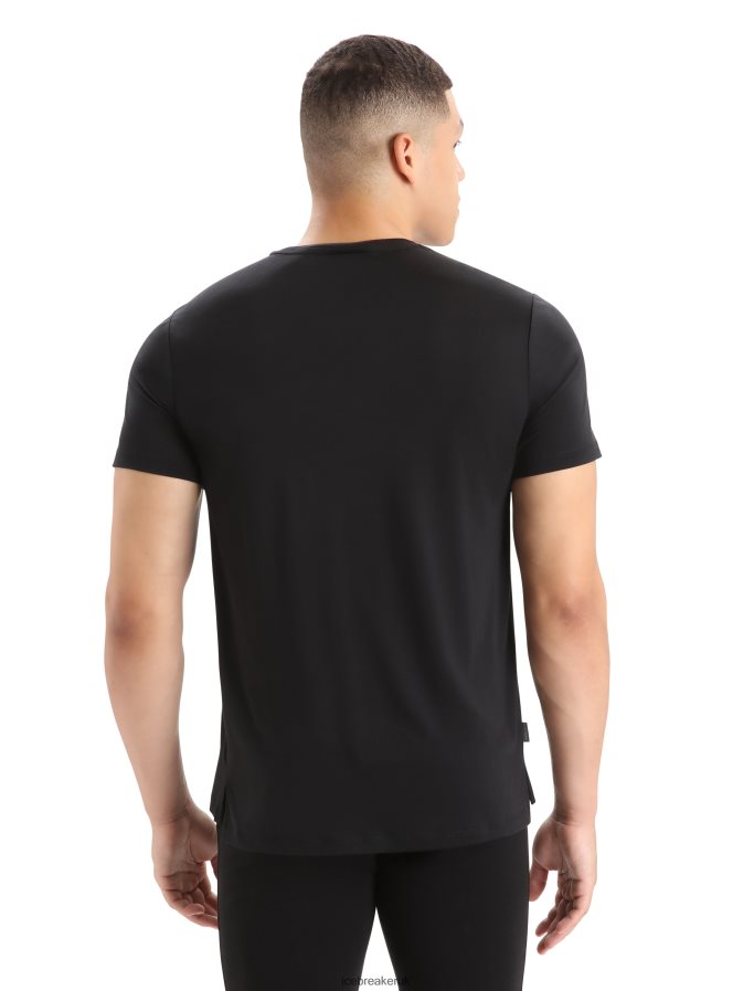 Icebreaker Men Merino Sphere II Short Sleeve T-Shirt Z04NXR3 Clothing Black - Image 2