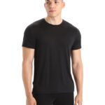 Icebreaker Men Merino Sphere II Short Sleeve T-Shirt Z04NXR3 Clothing Black