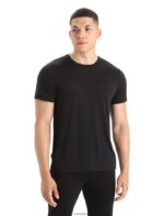 Icebreaker Men Merino Sphere II Short Sleeve T-Shirt Z04NXR3 Clothing Black