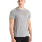 Icebreaker Men Merino Sphere II Short Sleeve T-Shirt Z04NXR4 Clothing Metro Heather