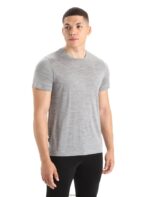 Icebreaker Men Merino Sphere II Short Sleeve T-Shirt Z04NXR4 Clothing Metro Heather