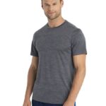 Icebreaker Men Merino Sphere II Short Sleeve T-Shirt Z04NXR5 Clothing Midnight Heather