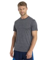Icebreaker Men Merino Sphere II Short Sleeve T-Shirt Z04NXR5 Clothing Midnight Heather