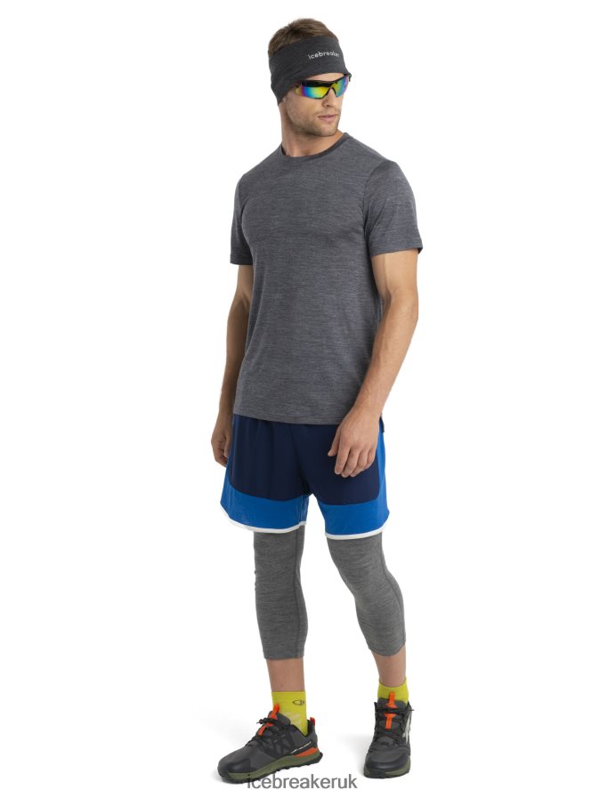 Icebreaker Men Merino Sphere II Short Sleeve T-Shirt Z04NXR5 Clothing Midnight Heather - Image 3