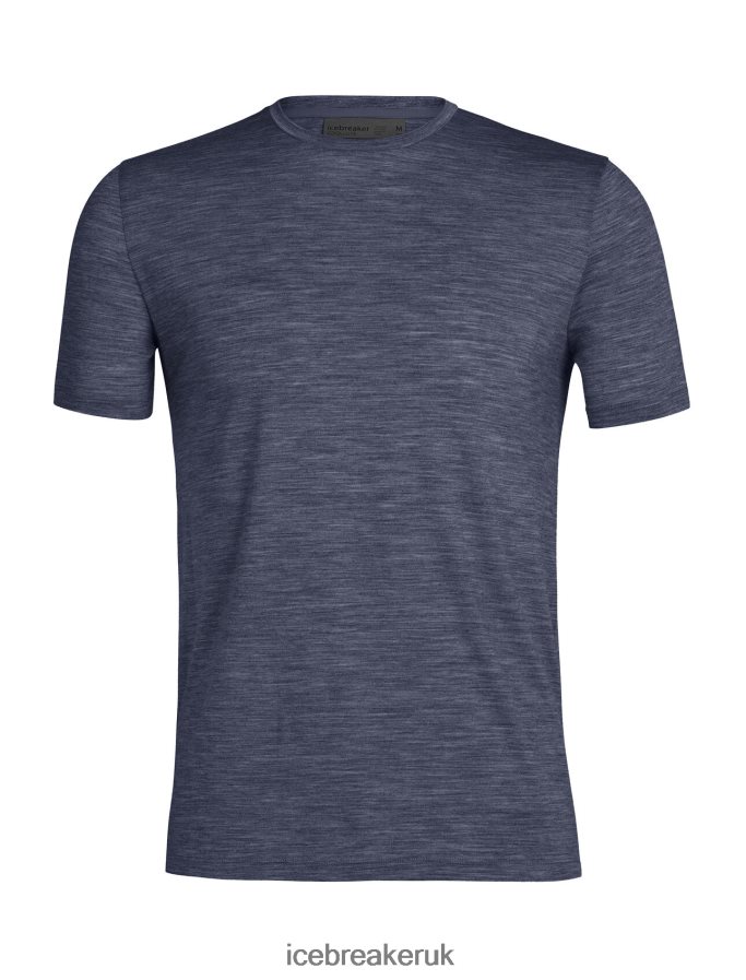 Icebreaker Men Merino Sphere II Short Sleeve T-Shirt Z04NXR5 Clothing Midnight Heather - Image 4