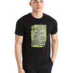 Icebreaker Men Merino Tech Lite II Short Sleeve T-Shirt Fern Imprint Z04NXR341 Clothing Black