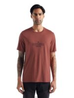 Icebreaker Men Merino Tech Lite II Short Sleeve T-Shirt Grown Down South Z04NXR483 Clothing Grape - Image 3