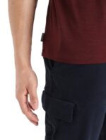 Icebreaker Men Merino Tech Lite II Short Sleeve T-Shirt Mountain Geology Z04NXR382 Clothing Espresso - Image 5