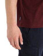 Icebreaker Men Merino Tech Lite II Short Sleeve T-Shirt Natural Alps Z04NXR368 Clothing Espresso - Image 6