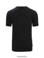 Icebreaker Men Merino Tech Lite II Short Sleeve T-Shirt Natural Z04NXR92 Clothing Black - Image 7