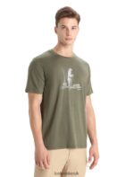 Icebreaker Men Merino Tech Lite II Short Sleeve T-Shirt Polar Paddle Z04NXR67 Clothing Loden