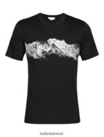 Icebreaker Men Merino Tech Lite II Short Sleeve T-Shirt Remarkable Range Z04NXR411 Clothing Black - Image 6