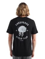 Icebreaker Men Merino Tech Lite II Short Sleeve T-Shirt Sheeperds Cycle Club Z04NXR479 Clothing Black