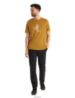 Icebreaker Men Merino Tech Lite II Short Sleeve T-Shirt Skiing Yeti Z04NXR363 Clothing Clove - Image 3