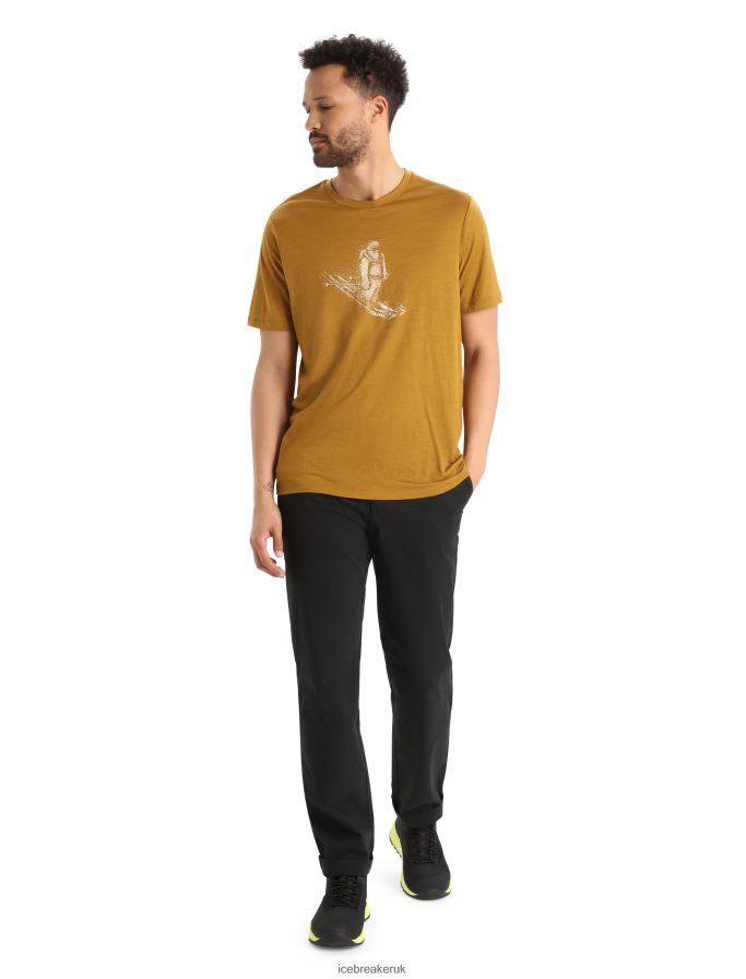 Icebreaker Men Merino Tech Lite II Short Sleeve T-Shirt Skiing Yeti Z04NXR363 Clothing Clove - Image 3
