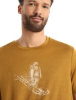 Icebreaker Men Merino Tech Lite II Short Sleeve T-Shirt Skiing Yeti Z04NXR363 Clothing Clove - Image 5