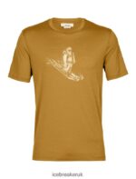 Icebreaker Men Merino Tech Lite II Short Sleeve T-Shirt Skiing Yeti Z04NXR363 Clothing Clove - Image 7