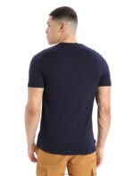 Icebreaker Men Merino Tech Lite II Short Sleeve T-Shirt Skiing Yeti Z04NXR73 Clothing Midnight Navy - Image 2