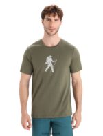 Icebreaker Men Merino Tech Lite II Short Sleeve T-Shirt Trail Hiker Z04NXR38 Clothing Loden