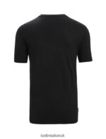 Icebreaker Men Merino Tech Lite II Short Sleeve T-Shirt Trailhead Z04NXR14 Clothing Black - Image 7