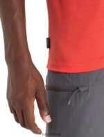Icebreaker Men Merino Tech Lite II Short Sleeve T-Shirt Trailhead Z04NXR15 Clothing Vibrant Earth - Image 5
