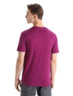Icebreaker Men Merino Tech Lite II Short Sleeve T-Shirt Z04NXR31 Clothing Go Berry - Image 2