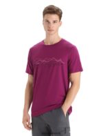 Icebreaker Men Merino Tech Lite II Short Sleeve T-Shirt Z04NXR31 Clothing Go Berry