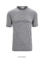 Icebreaker Men Merino Tech Lite II Short Sleeve T-Shirt Z04NXR32 Clothing Gritstone Heather - Image 5