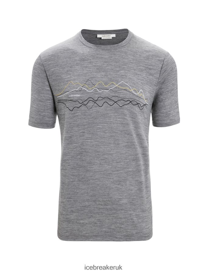 Icebreaker Men Merino Tech Lite II Short Sleeve T-Shirt Z04NXR32 Clothing Gritstone Heather - Image 5