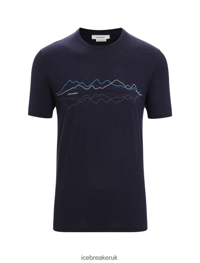 Icebreaker Men Merino Tech Lite II Short Sleeve T-Shirt Z04NXR33 Clothing Midnight Navy - Image 6