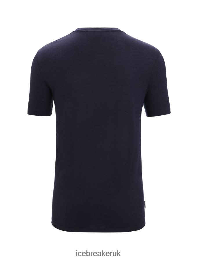 Icebreaker Men Merino Tech Lite II Short Sleeve T-Shirt Z04NXR33 Clothing Midnight Navy - Image 7
