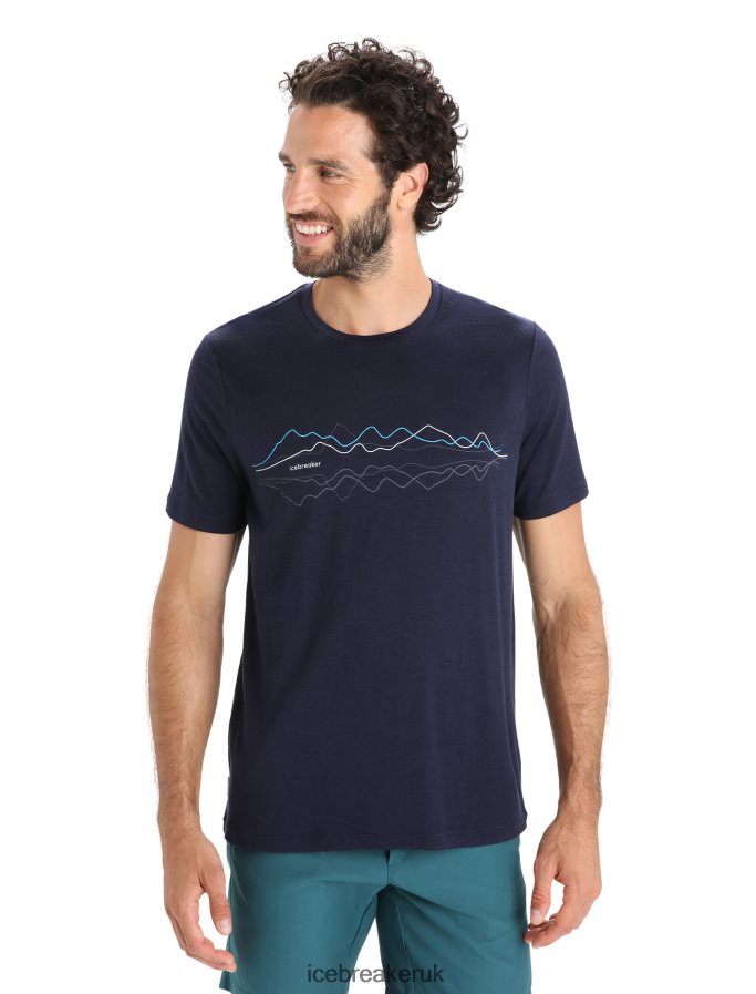 Icebreaker Men Merino Tech Lite II Short Sleeve T-Shirt Z04NXR33 Clothing Midnight Navy - Image 1