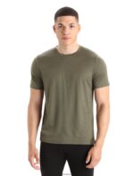 Icebreaker Men Merino Tech Lite II Short Sleeve Tee Z04NXR24 Clothing Loden