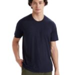 Icebreaker Men Merino Tech Lite II Short Sleeve Tee Z04NXR25 Clothing Midnight Navy