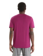 Icebreaker Men Merino Tech Lite II Short Sleeve Tee Z04NXR28 Clothing Go Berry - Image 2