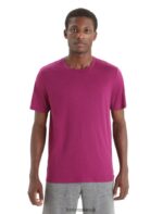 Icebreaker Men Merino Tech Lite II Short Sleeve Tee Z04NXR28 Clothing Go Berry