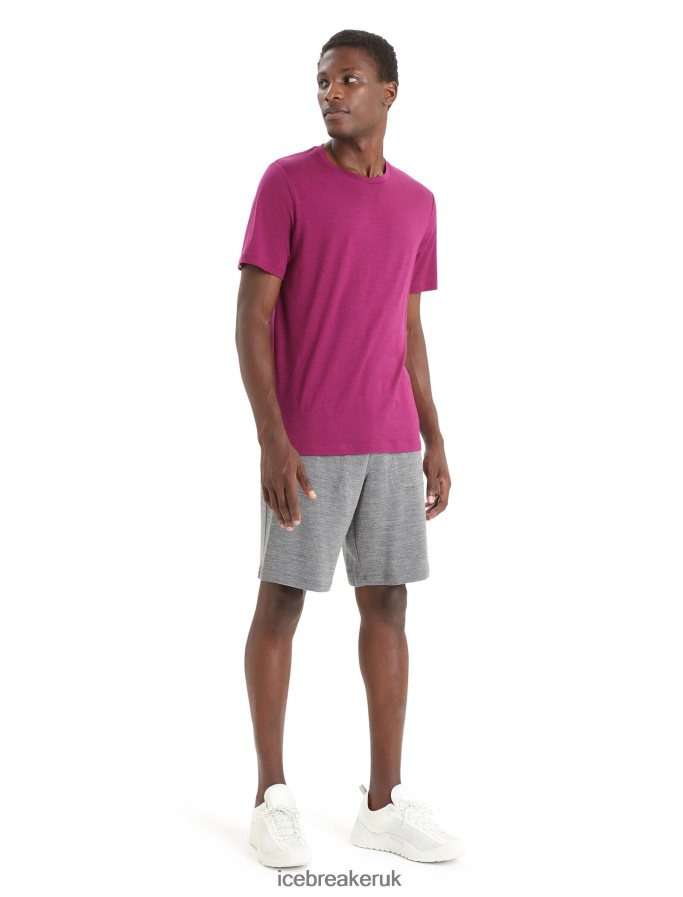 Icebreaker Men Merino Tech Lite II Short Sleeve Tee Z04NXR28 Clothing Go Berry - Image 3