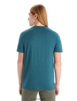 Icebreaker Men Merino Tech Lite II Short Sleeve Tee Z04NXR29 Clothing Green Glory - Image 2