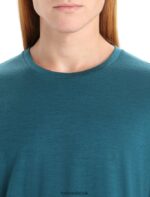 Icebreaker Men Merino Tech Lite II Short Sleeve Tee Z04NXR29 Clothing Green Glory - Image 4