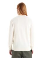 Icebreaker Men Merino Wilcox Long Sleeve V Neck Sweater Z04NXR226 Clothing Chalk - Image 2
