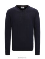 Icebreaker Men Merino Wilcox Long Sleeve V Neck Sweater Z04NXR227 Clothing Midnight Navy - Image 6
