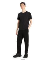 Icebreaker Men MerinoFine Interlock Pants Z04NXR256 Clothing Black - Image 3