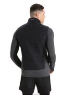 Icebreaker Men MerinoLoft Vest Z04NXR239 Clothing Black/Jet Heather - Image 2