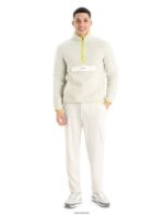 Icebreaker Men RealFleece Merino High Pile Long Sleeve Half Zip Jacket Z04NXR371 Clothing Ecru Heather/Shine - Image 3