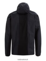 Icebreaker Men Shell+ Merino Cotton Windbreaker Z04NXR237 Clothing Black - Image 3