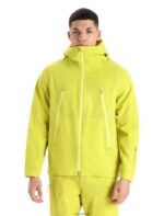 Icebreaker Men Shell+ Merino Hooded Jacket Z04NXR394 Clothing Shine